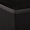 A close-up view of the corner of a black fabric storage box. Náhled obrázku produktu