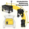 Sekey Bollerwagen faltbar 150 kg mit Bremsen, klappbarer Produktbild-Vorschau 5