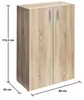 CASARIA® Kommode mit 2 Türen 115,5x60x30cm Holz Modern Produktbild-Vorschau 8