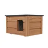 QLS Hunde- Katzenhaus aus Holz 53x39 cm Isoliert Winterfest Produktbild-Vorschau 6
