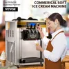 A woman is making ice cream with a commercial soft ice cream machine. Produktbild-Vorschau