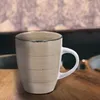 Kaffeebecher Steingut 6er Set beige 360ml 9x11cm Tasse Produktbild-Vorschau 3