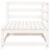 vidaXL Sofa ogrodowa ze stołkiem 2-osobowa biała z litego Podgląd zdjęcia produktu 6