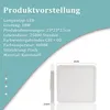 ZMH LED Plafonnier Blanc Plat Plafonnier 18W 23CM Angulaire Voir les images du produit 3