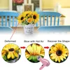 Künstliche Blumen, Sonnenblume Pflanzen im Topf, Dekoblumen Produktbild-Vorschau 4