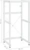 Telaio per lavabo da bagno bianco 40x38x83 cm in ferro Anteprima dell’immagine prodotto 6