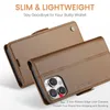 Lederhülle für iPhone 16 Pro Max Brieftasche Kartenfach Produktbild-Vorschau 3