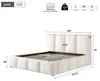 Lit rembourré 180x200 cm avec espace de rangement Voir les images du produit 6
