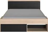 COMBO Lit adulte 160 x 200 cm - Chêne et noir - 3 tiroirs Voir les images du produit 7