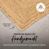 Juteteppich Nele Beige handgewebt aus Jute 120x120 cm | Produktbild-Vorschau 3