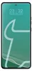 A smartphone screen displaying the time and date with a graphic overlay. Produktbild-Vorschau