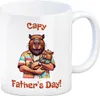 Capybara-Papa mit Kind Kaffeebecher mit Spruch Capy Produktbild-Vorschau 1