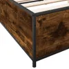 Bettgestell Räuchereiche 120x200 cm Holzwerkstoff und Produktbild-Vorschau 7