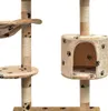 vidaXL Arbre à chat 125 cm Beige Voir les images du produit 6
