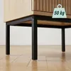 Nočný stolík Relaxdays, s reliéfnou štruktúrou, 2 zásuvky, Náhľad obrázku produktu 6