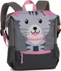 Fabrizio Go Green Kinderrucksack Katze grau Polyester, Produktbild-Vorschau 1