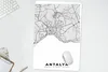 MuchoWow® Mauspad Mousepad Antalya - Stadtplan - Schwarz Produktbild-Vorschau 5