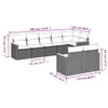 The Living Store 8-tlg. Garten-Sofagarnitur mit Kissen Produktbild-Vorschau 4