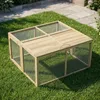 PawHut Kaninchenstall aus Holz, Klappbar Kleintierstall mit Produktbild-Vorschau 8