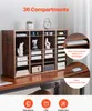 SucceBuy Organizzatore di libri in legno a 36 ripiani, Anteprima dell’immagine prodotto 4