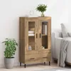 vidaXL Highboard Artisan dub 69,5 x 31 x 115 cm Materiál na Náhled obrázku produktu 4