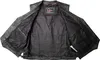 Herren Druckknopf Lederweste Biker Weste Biker Weste Produktbild-Vorschau 3