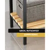Standregal Holz Metall 4 Ebenen, Küchenregal Badregal Produktbild-Vorschau 3