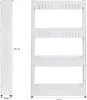 tectake® Nischenregal Joe 4 Ebenen 54 x 12 x 101 cm Anteprima dell’immagine prodotto 14