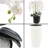 Künstliche Orchidee Weiß Kaskaden Blumenstrauß im Topf mit Produktbild-Vorschau 4