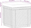 A line drawing of a cube-shaped ottoman with dimensions indicated. Produktbild-Vorschau