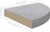 vidaXL Eck-Schweberegal Betongrau 35x35x3,8 cm MDF Produktbild-Vorschau 16