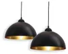 B.K.Licht lot de 2 Suspension design vintage noire or Ø30 Voir les images du produit 7