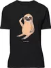 Mr. & Mrs. Panda Tshirt Faultier Vogel - Schwarz - Produktbild-Vorschau 1