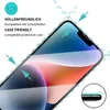 3x Schutzglas Panzerfolie Klar für iPhone 14 Anbringhilfe + Produktbild-Vorschau 2