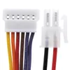 A close-up view of two electrical connectors with wires. Produktbild-Vorschau