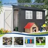 GIHAUVIA Metall Geräteschuppen Gerätehaus mit Fundament mit Produktbild-Vorschau 7