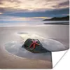 MuchoWow® Poster Seestern - Strand - Sonne 75x75 cm - Wand Produktbild-Vorschau 1