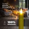 Stabkerzen LED mit Timer GOLD 4 Stück GOLD indoor - 6 Produktbild-Vorschau 3