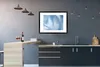MuchoWow® Gerahmtes Poster Blau - Acrylfarbe - Gestaltung Produktbild-Vorschau 5