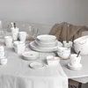 6er Set Speiseteller, Essteller KLEINES HERZ schwarz D. Produktbild-Vorschau 6