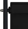 Close-up of a black roller blind mechanism attached to a black pole. Náhľad obrázku produktu