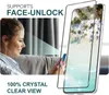 A woman is shown using a smartphone, with a screen protector overlayed on the phone. Produktbild-Vorschau