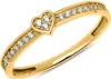 8K Goldring mit Herz und Zirkoniasteinen 333er Gold (Größe: Produktbild-Vorschau 1