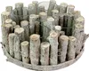 Adventskranz Holz Weihnachtsdeko mit 4 Gläsern Shabby Kranz Produktbild-Vorschau 1
