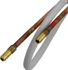 Two plumbing hoses with brass fittings are shown against a white background. Produktbild-Vorschau