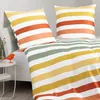 Janine Mako-Satin Bettwäsche J.D. 87115 gelb grün 155x220 Produktbild-Vorschau 3