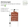 UNUS Deko Garten Gartenschild "Unkraut zum Selberpflücken" Produktbild-Vorschau 4