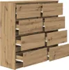 A chest of drawers with multiple open drawers, showing the interior and drawer slides. Voir les images du produit