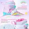 Detské kolieskové korčule COSTWAY Rainbow, nastaviteľné v 4 Náhľad obrázku produktu 6