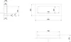 Technical drawings with dimensions for a bioethanol fireplace. Podgląd zdjęcia produktu